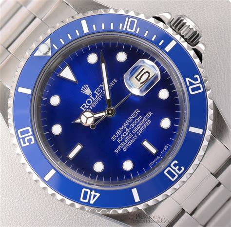 blue face stainless steel rolex submariner cost|rolex submariner blue face price.